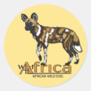 Search for wild dogs stickers Canine