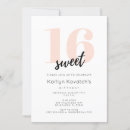 Search for cute sweet 16 invitations Girly