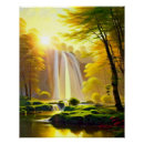 Search for beautiful waterfall posters Trees