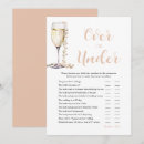 Search for over under bridal shower games Elegant