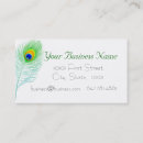 Search for peacock feather business cards Beautiful