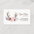 Search for deer business cards Flowers
