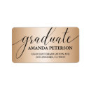 Search for faux gold foil return address labels Calligraphy