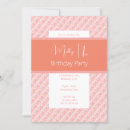 Search for peach 1st birthday invitations Pink