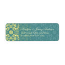 Search for damask return address labels Chic