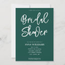 Search for emerald green bridal shower invitations Modern