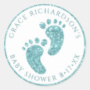 Search for turquoise baby shower stickers Glitter