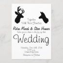 Search for buck and doe wedding invitations Silhouette
