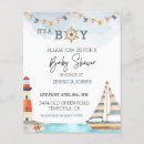 Search for sailboat baby shower invitations Sea
