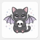 Search for skull with wings stickers Black