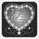 Search for silver black wedding stickers Heart