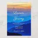 Search for mountain sunset wedding invitations Outdoors