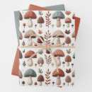 Search for mushrooms wrapping paper Rustic