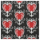 Search for red and white hearts fabric Elegant