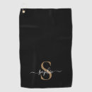 Search for unique golf towels Monogram initials