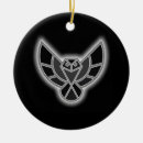 Search for white owl christmas tree decorations Raptor