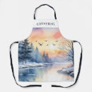 Search for winter season aprons Watercolor