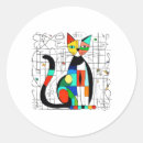 Search for abstract art lover stickers Cat