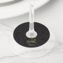 Search for wedding wine charms Black