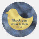 Search for blue and gold wedding stickers Trendy