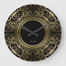 Search for black and gold decor clocks Elegant