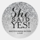 Search for silver glitter bridal shower stickers Party