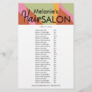 Search for hair salon price lists Beauty