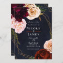 Search for marsala and navy wedding invitations Geometric