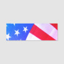 Search for red white blue name tags Patriotic