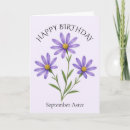 Search for aster cards Birth month