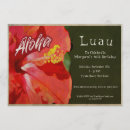 Search for hibiscus birthday invitations Hawaiian