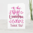 Search for grandma thank you cards Typography