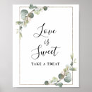 Search for love is sweet sign posters Bridal shower