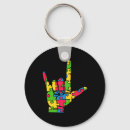 Search for sign language key rings Special education teacher