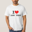 Search for text tshirts I love