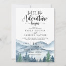Search for adventure wedding invitations Mountain