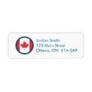 Search for canada return address labels Red
