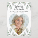 Search for memorial card templates programmes Forever in our hearts