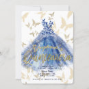Search for blue dress quinceanera invitations Butterflies