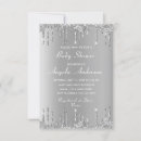 Search for silver glitter baby shower invitations Mother to be