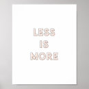 Search for less posters Less is more