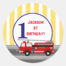 Search for firetruck birthday stickers Vintage