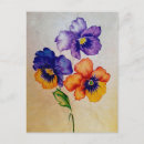 Search for pansy flower postcards Pansies