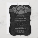 Search for elegant gothic wedding invitations Dark