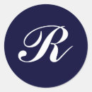 Search for script monogram wedding stickers Initials