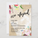 Search for boho elopement reception invitations Bohemian