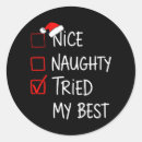 Search for naughty santa stickers Matching