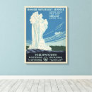 Search for yellowstone national park canvas prints Retro