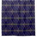 Search for navy blue gold shower curtains Geometric