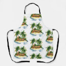 Search for beach party aprons Palm trees